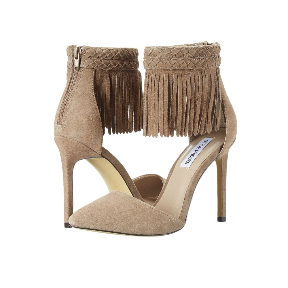 Tan Fringe Pump